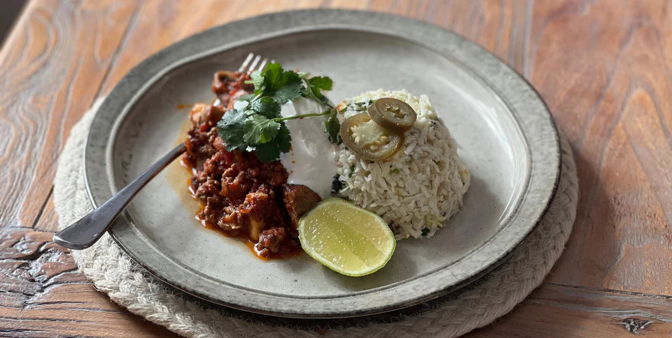 Chilli con Carne & Coriander Rice - Purition UK